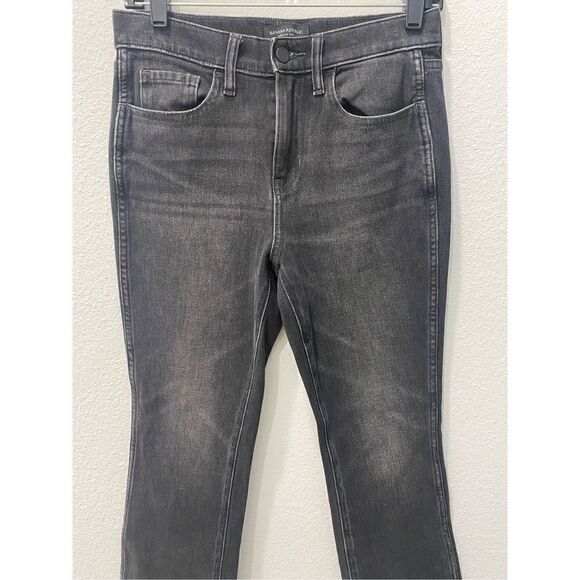 Banana Republic Black Cropped Bootcut Jeans Size 26 - Picture 4 of 9